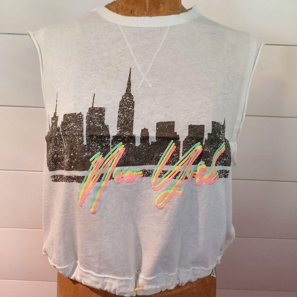 Free People Tops - Free People Bring The Heat Graphic New York Tee
